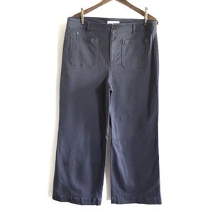 LOFT Grey Wide Leg Pants 14 32 Preowned
